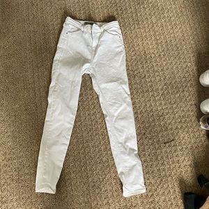 White Topshop Jaime Jeans